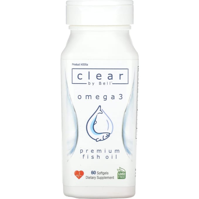 Bell Lifestyle, Clear by Bell, Omega 3, 60 softgels