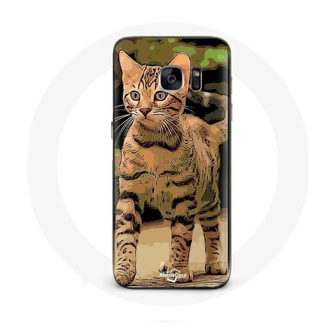 Coque Samsung Galaxy S7 Bengal Race de chats dessin Animé