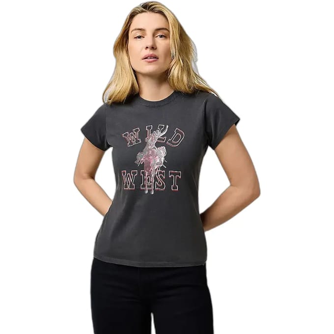 Dames-T-shirt Wrangler Shrunken