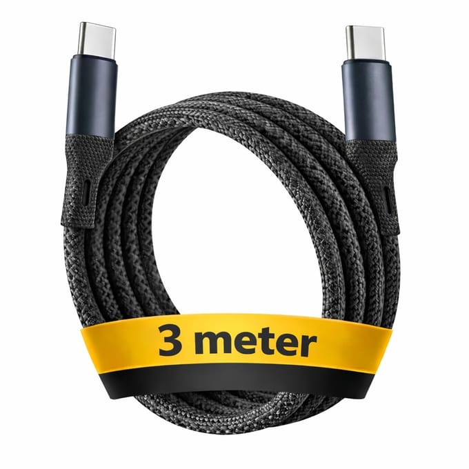 USB C kabel 60W - USB C naar USB C - USB-C kabels - USB C kabel naar USB C - Oplaadkabel USB C - USBC kabel - Universeel - 3 Meter