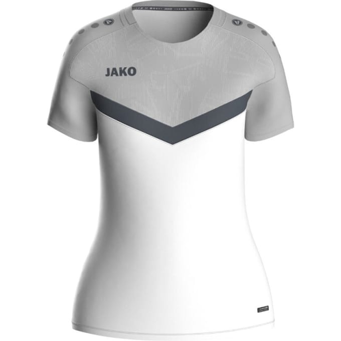 Jako Iconic T-Shirt Dames - Wit / Zachtgrijs | Maat: 40