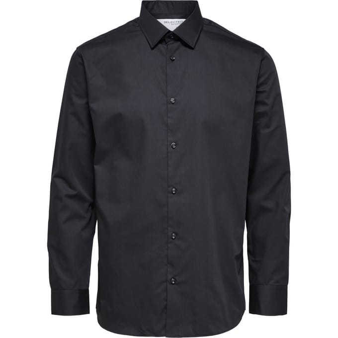 Selected Overhemden Regethan Classic Overhemd Zwart Zwart