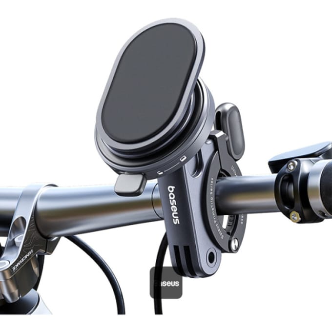 Baseus PrimeTrip Telefoonhouder Fiets Stick-on met Kickstand Ring Type Zwart