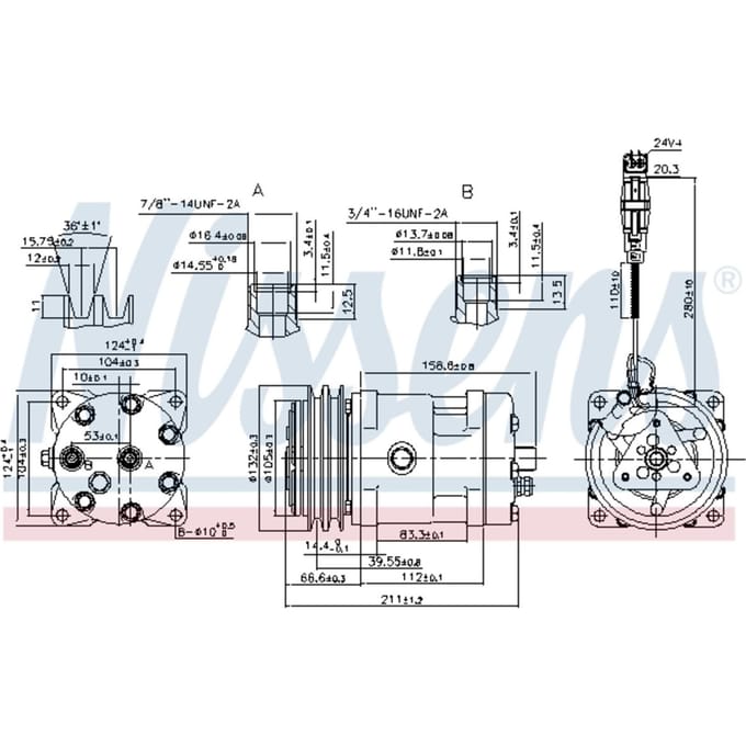 Compressor airconditioning NISSENS 89472