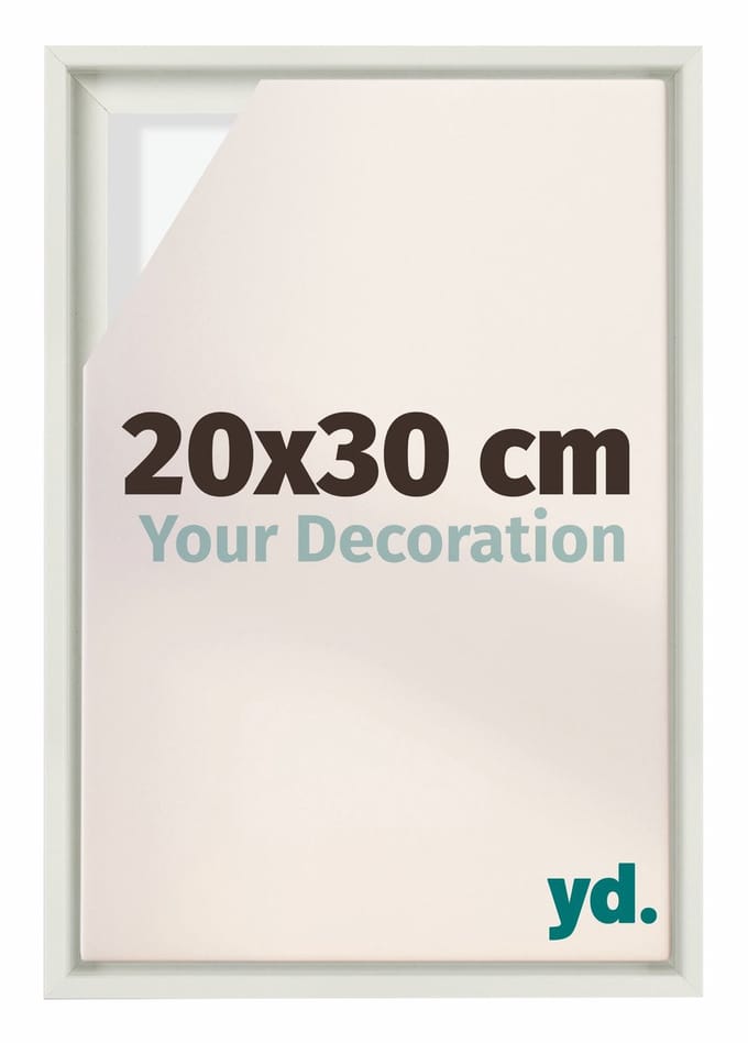 yd, Baklijst 20x30 cm Wit Mat - Lijst voor Canvasdoek - MDF Lyon