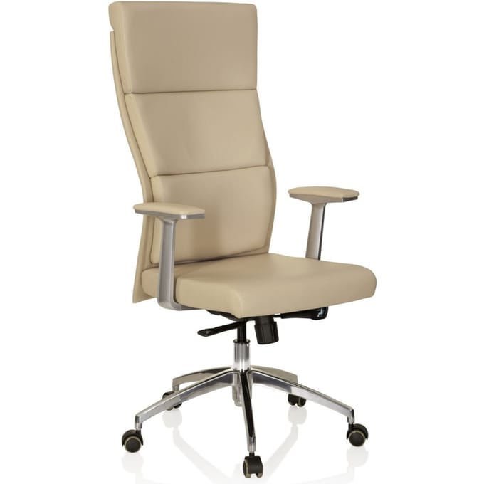 hjh office Monza 10 - Bureaustoel - Echt leder - Bruin / camel