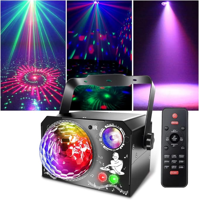 VLSelect®Discolamp - Discobal - Discoverlichting - 4-in-1