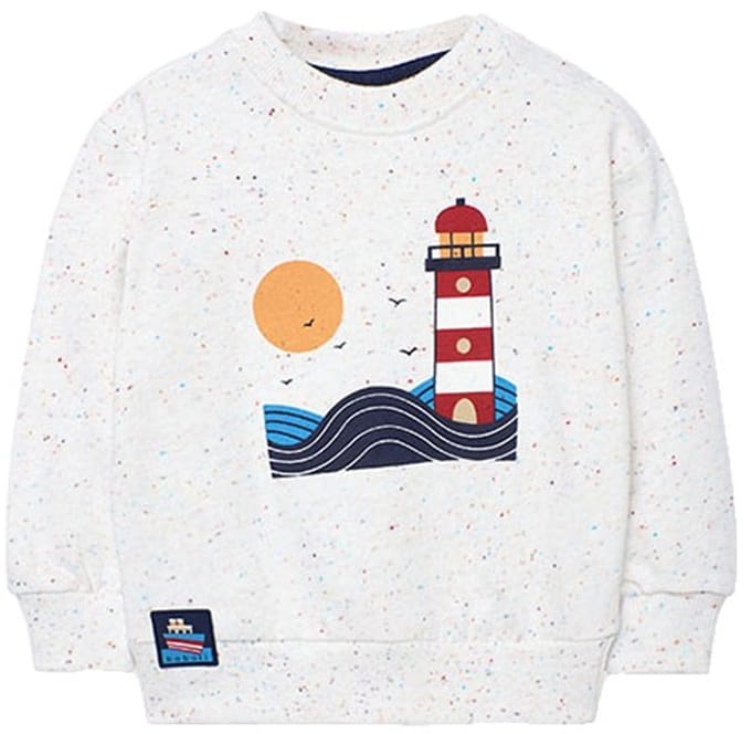Boboli Fleece Sweatshirt Wit 6 Years Jongens