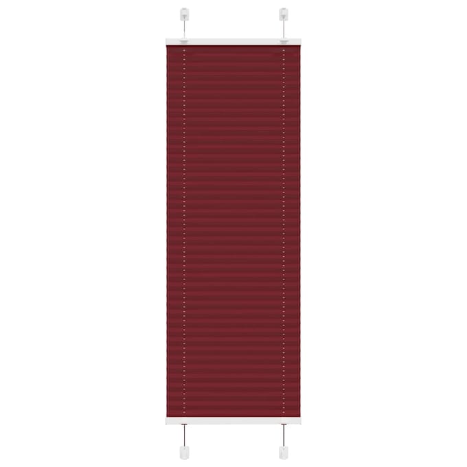 vidaXL - Plissé - rolgordijn - 45x150 - cm - stofbreedte - 44,4 - cm - bordeauxrood