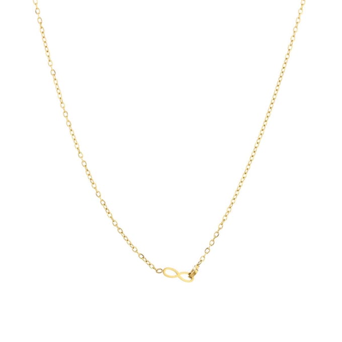 Bijoutheek Ketting infinity hart goud JE13702