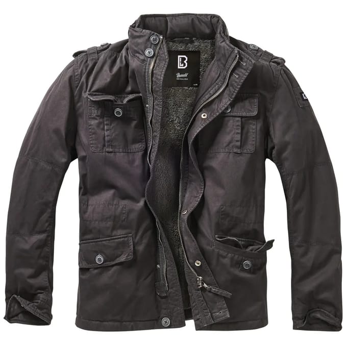 Brandit Winterjas - Britannia Winter - S tot 5XL - voor Mannen - zwart