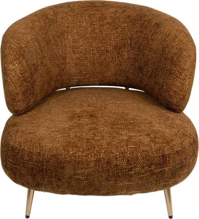 PTMD - Fauteuil Franklyn - Oranje - 86.5x86x77cm