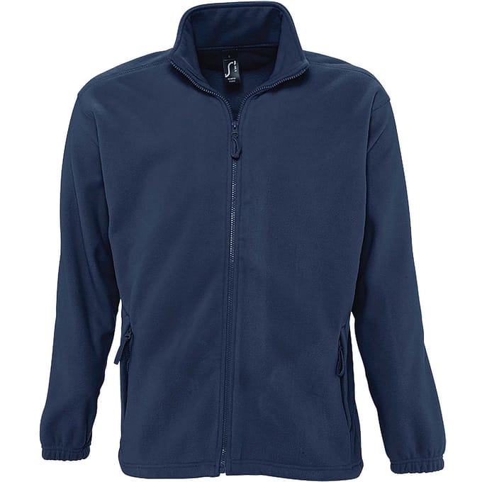 SOLS Heren North Full Zip Outdoor Fleece Jacket (Marine)