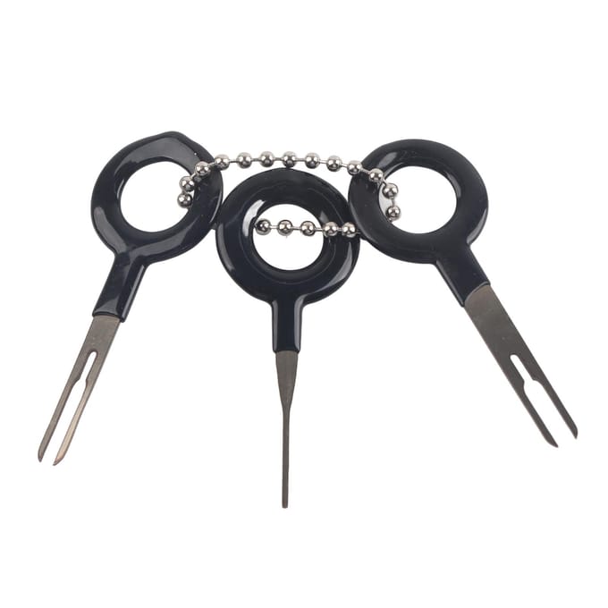 Auto Draad Klem Verwijdergereedschap Set Bedrading Connector Pin Losser Extractor Trekker Plastic Handvat black