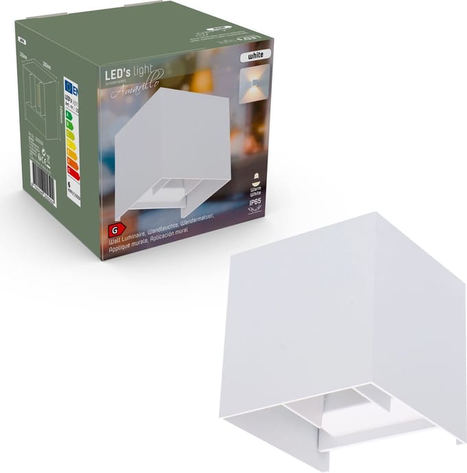 Proventa KUBUS LED Wandlamp voor binnen & buiten - Modern Wit