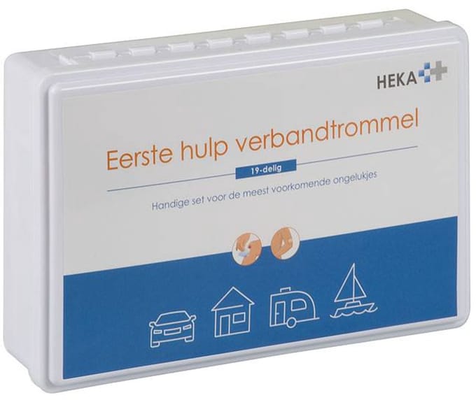 HEKA - Eerste Hulp Verbandtrommel - Eerste Hulp Verbandset - 19 delig