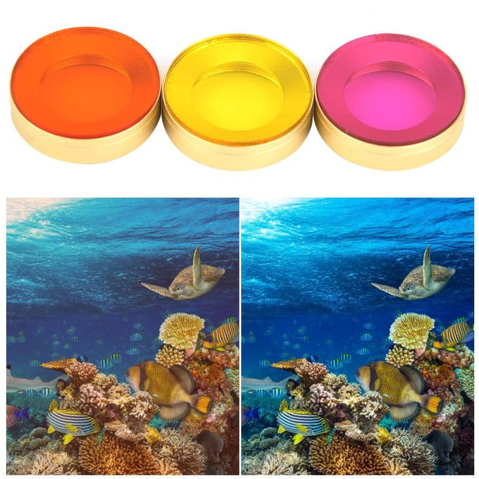 Optisch Glas Waterdicht Onderwater Duiklens Filter Kit voor Dji OSMO Action Camera multi