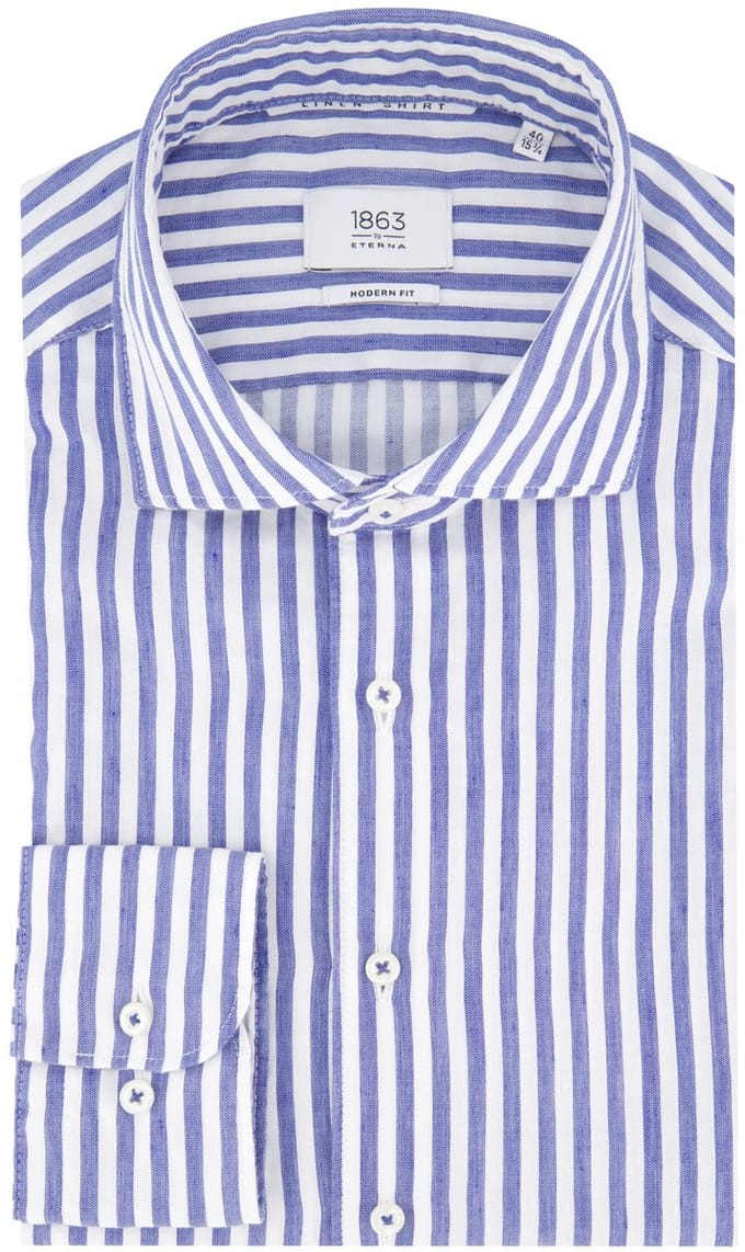 Eterna business overhemd blauw