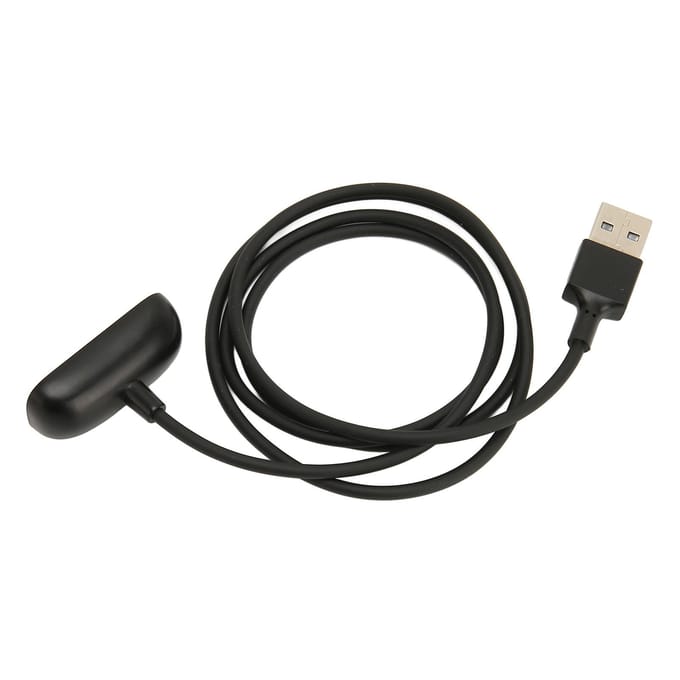 Câble de chargeur pour montre connectée 3,3 pieds pour Fitbit Inspire 3 Câble de charge de remplacement anti-interférences avec magnétique black