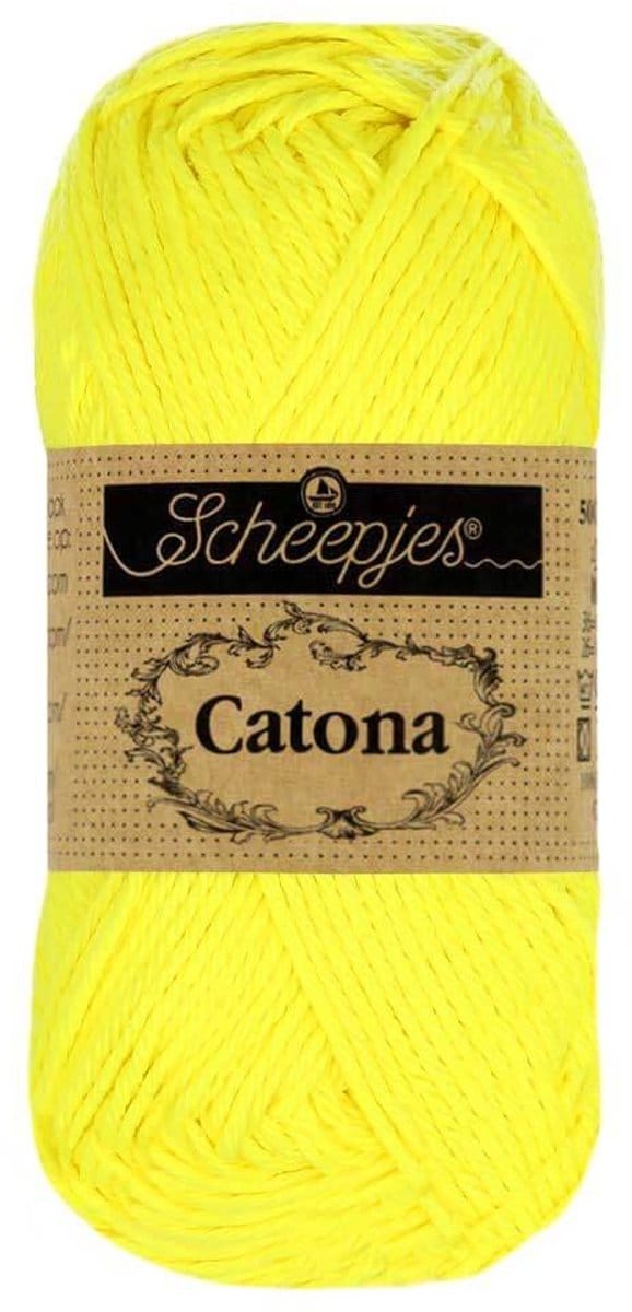 Scheepjes Catona 25gr - 601 Neon Yellow