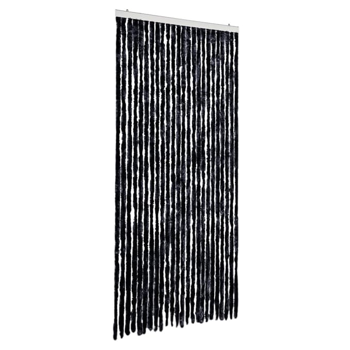 vidaXL - Vliegengordijn - 100x230 - cm - chenille - antracietkleurig