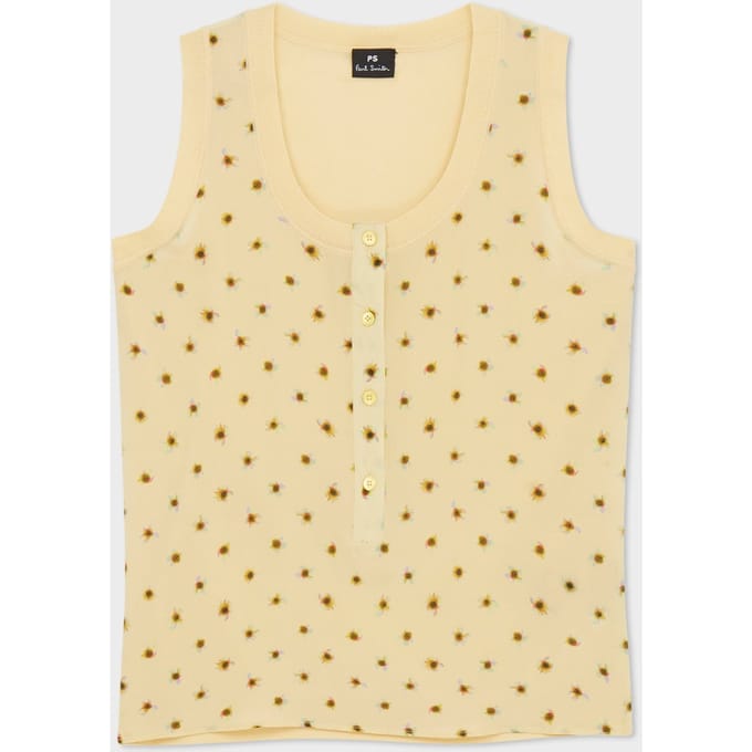 Paul Smith Knitted Vest Woven Front Yellow Taglia: S | Maglioni Outlet | Donna | Giallo