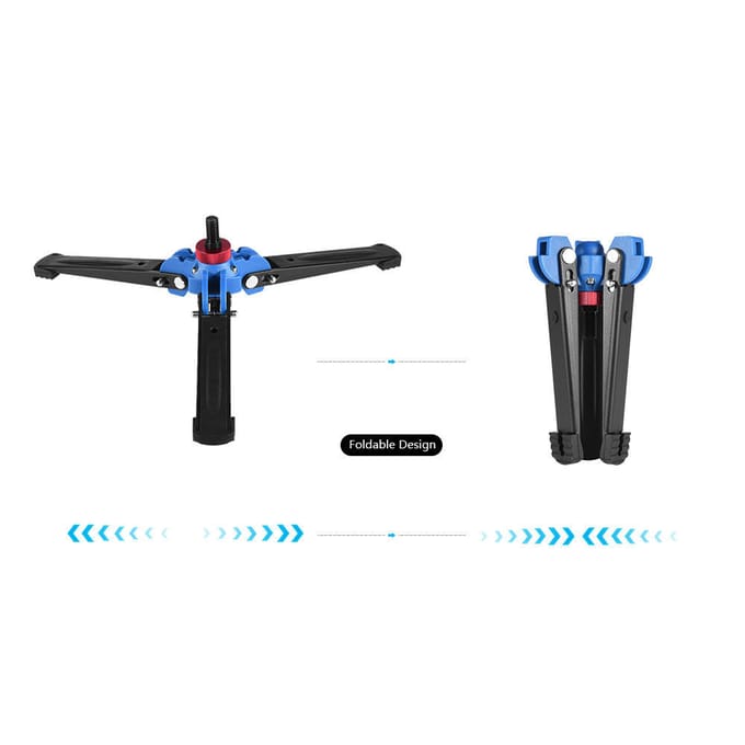 Trépied monopode pour caméra vidéo de Studio à vis de 3/8 pouces, Base de Support gray