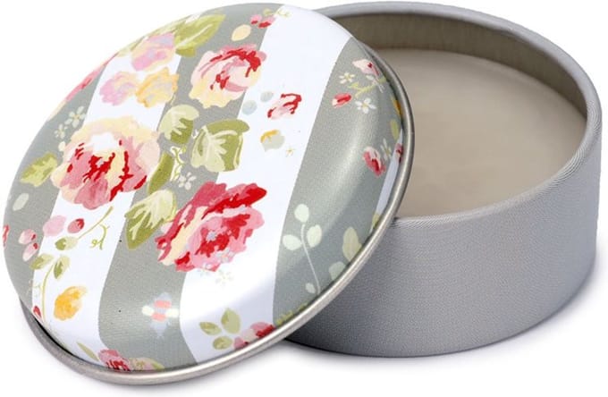 Julie Dodsworth Roze Bloemig Design Lipbalsem in blik Vanilla