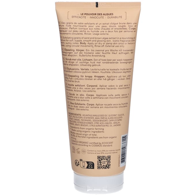 Laboratoires de Biarritz Océane Organic Lichaamsscrub 200 Crème