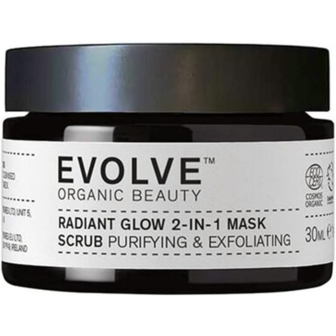 Evolve Organic Beauty Radiant Glow 2-in-1 Mask Scrub 30 ml