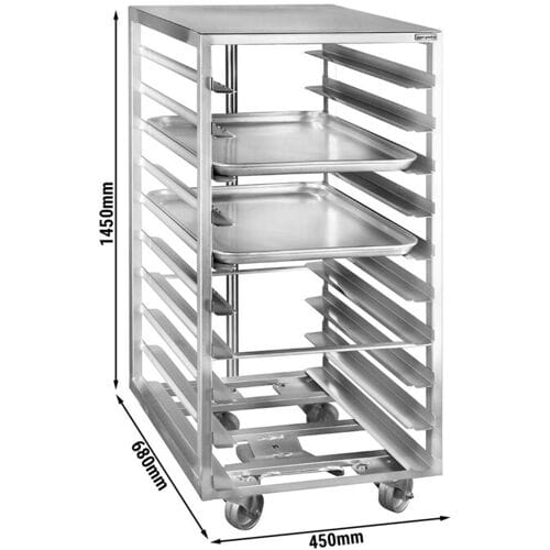 GGM Gastro Tablettwagen - für 10 Tabletts EN 600x400