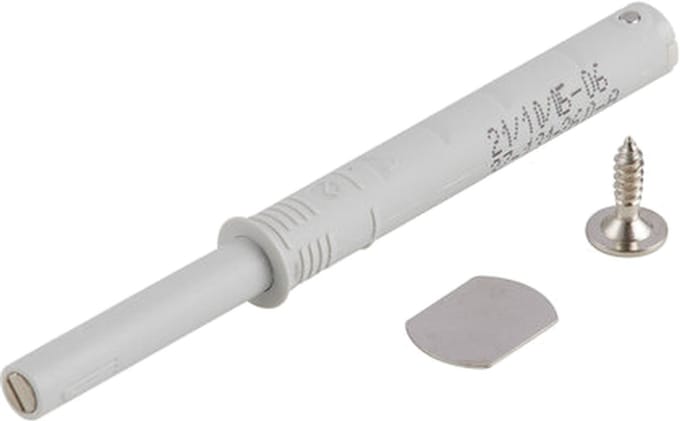 K-PUSH druksnapper met magneet 37 mm grijs
