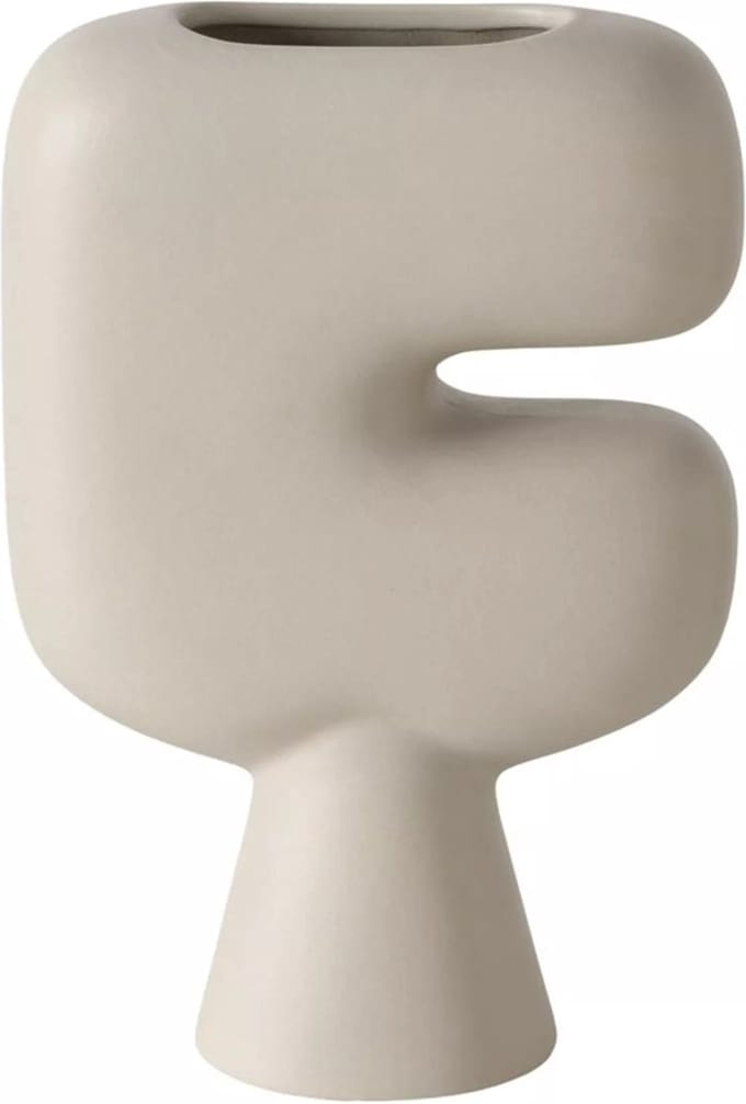 Boltze Home Vaas Pasu H22,8cm beige