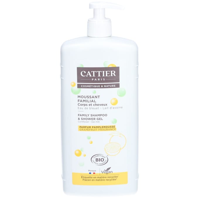 Cattier Shampoo & Douchegel voor de Hele Familie 1000 Schuim