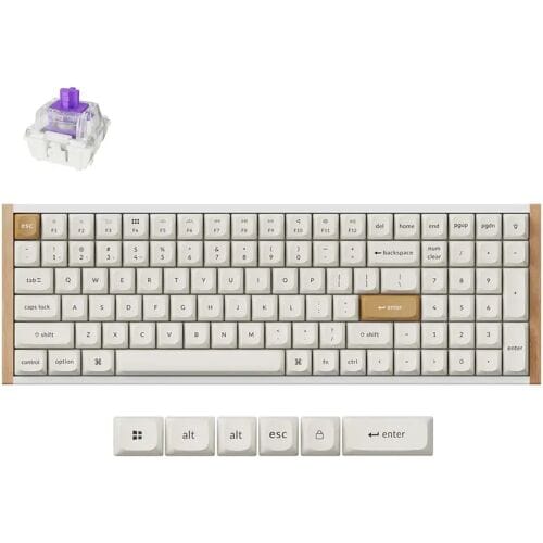 Keychron K4 HE toetsenbord Nebula special edition wit