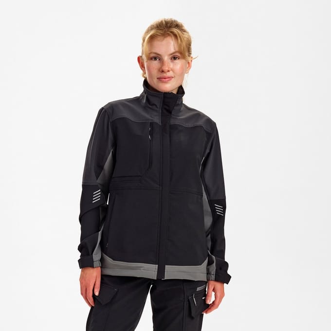 Engel Entire werkjack met 4-weg stretch voor dames 1341-234 - Black / Anthracite Grey - S