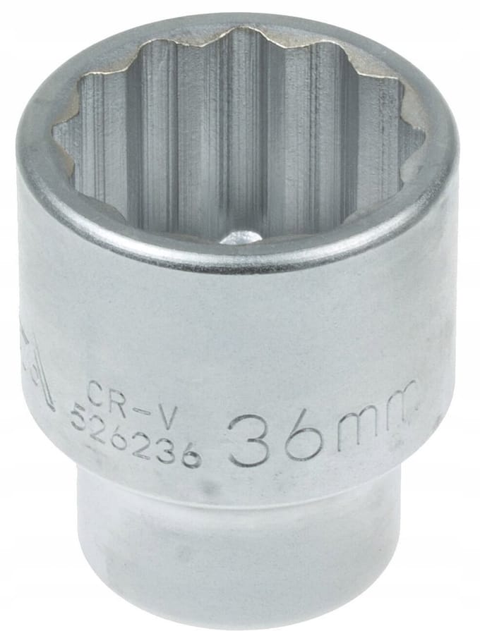 dop twaalfkant - 36 mm - 3/4 duims aansluiting - dopsleutel - rateldop - dop - asta