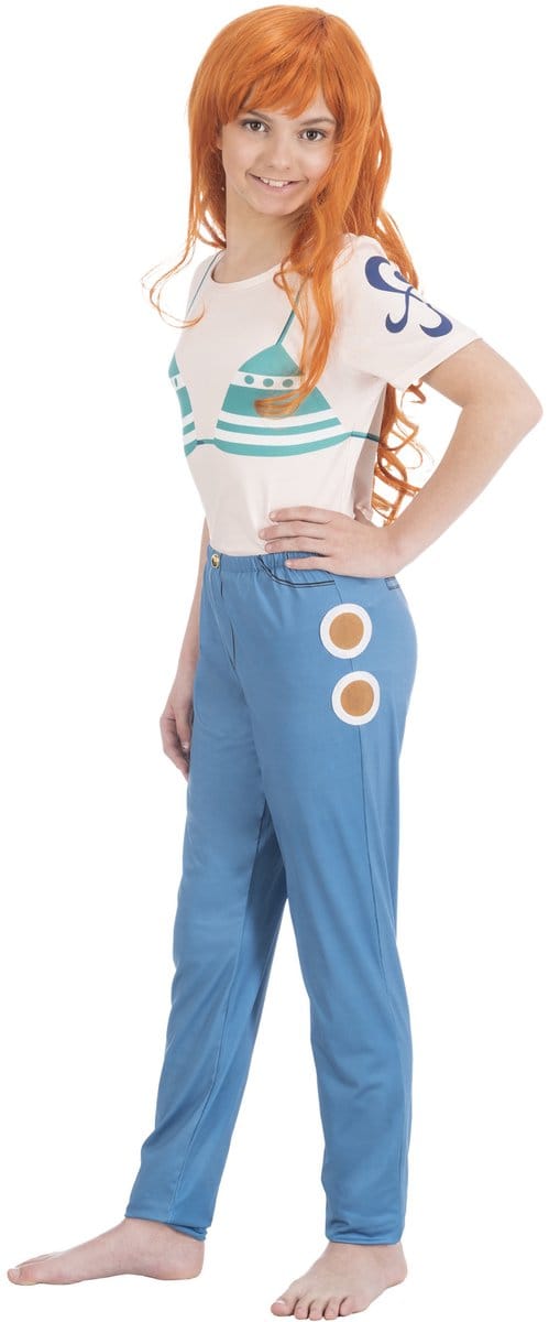 CHAKS - One Piece Nami-kostuum voor kinderen - 122/128 (7-8 jaar)