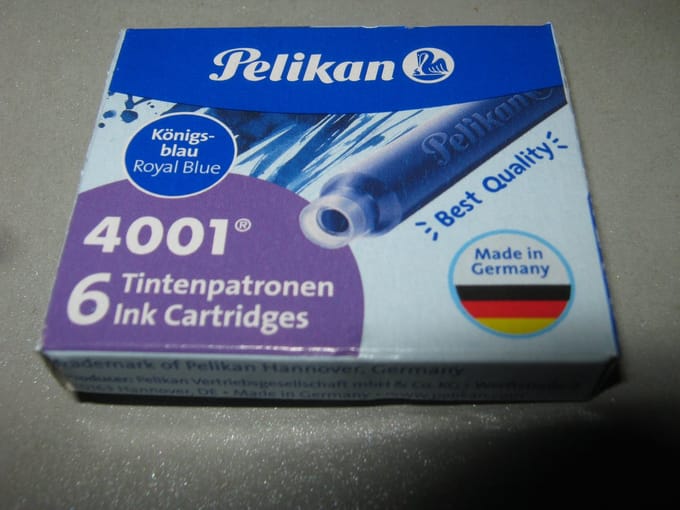 Pelikan inktpatronen koningsblauw 6 stuks