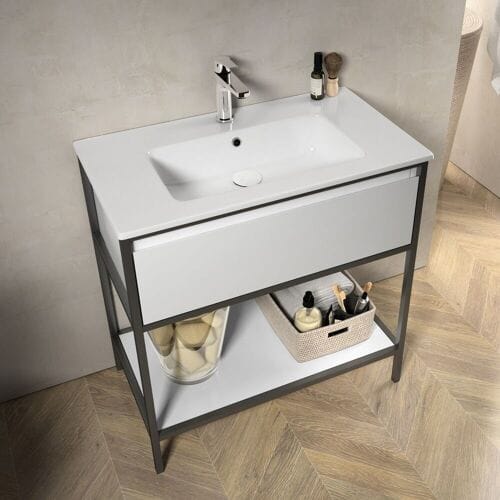 Megabad Profi Collection Loft 2.0 vanity unit 80 cm, with metal frame 29MR1001080I