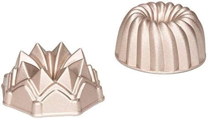 Mini Turban Vorm - Cakevorm - Taarten Bakken - Gietaluminium - 10 cm - Rosé