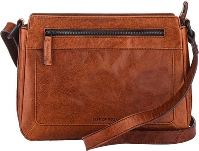 Rise of Rosa Brenton Crossbodytas Medium Dames - Leer - Cognac