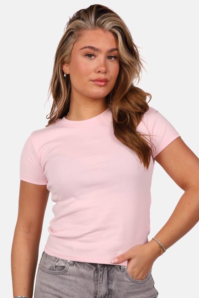Getdrezzed - Maat: S - Basic shirt lichtroze