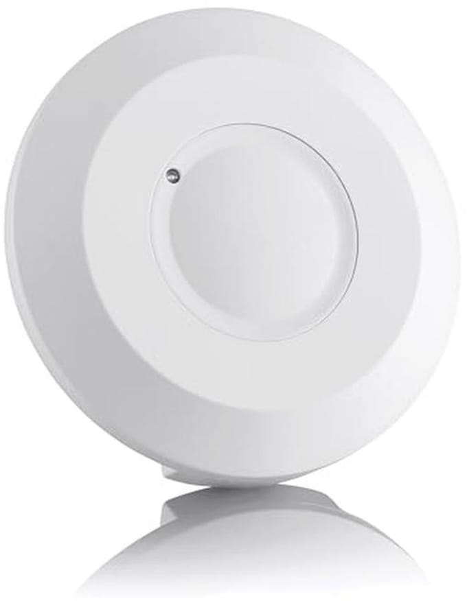 Bewegingssensor Binnen, 360° Detectie, LED Verlichting Geschikt, Ceilingsmontage, Instelbaar, Ø100x22mm