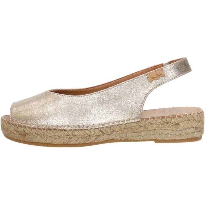 Toni Pons Erica Sandalen Touwzool - Champagne - Maat 40
