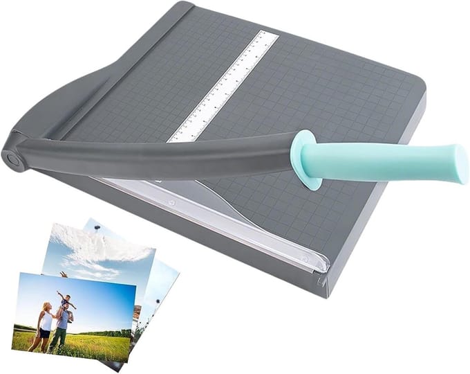 Papier Snijmachine - Knutsel Snijder - Precisie Snijden - Antislip Greep - 35x33.5x3cm - Wit