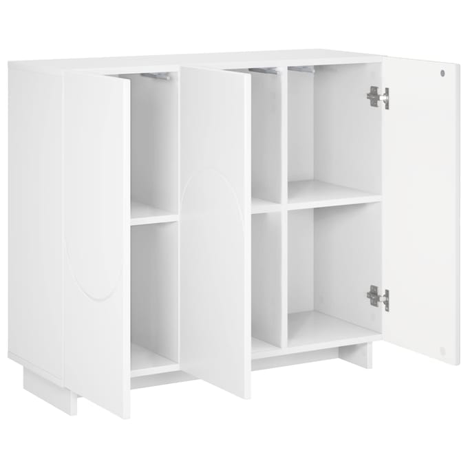 vidaXL - Dressoir - Wit - 85,5 - x - 31 - x - 75 - cm - Bewerkt - hout