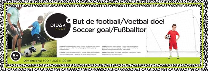 Didak Play Voetbaldoel - 300x205x120 cm