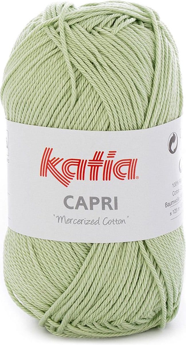Katia Capri - 82170 zeer lichtgroen - Katoen Garen