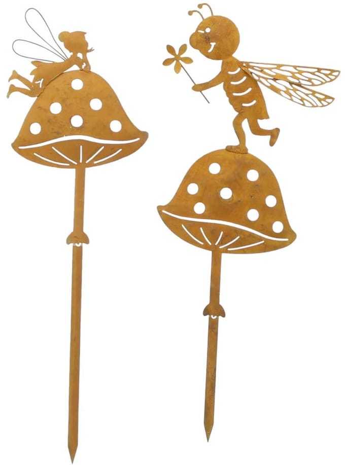 Dream Garden planten steker Paddenstoelvrienden – Set van 2